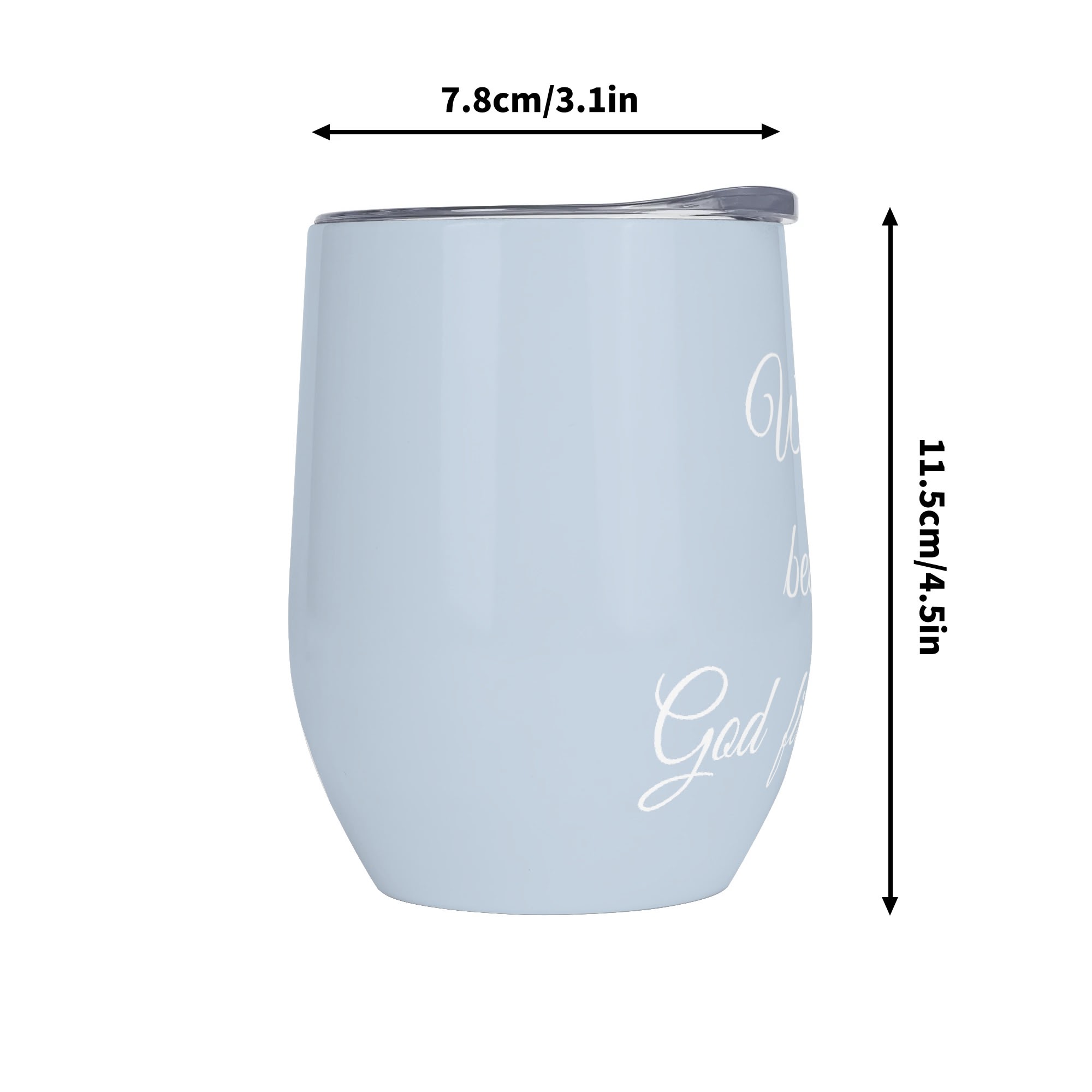 12oz 信仰生活帶蓋不鏽鋼紅酒杯:圖片 8